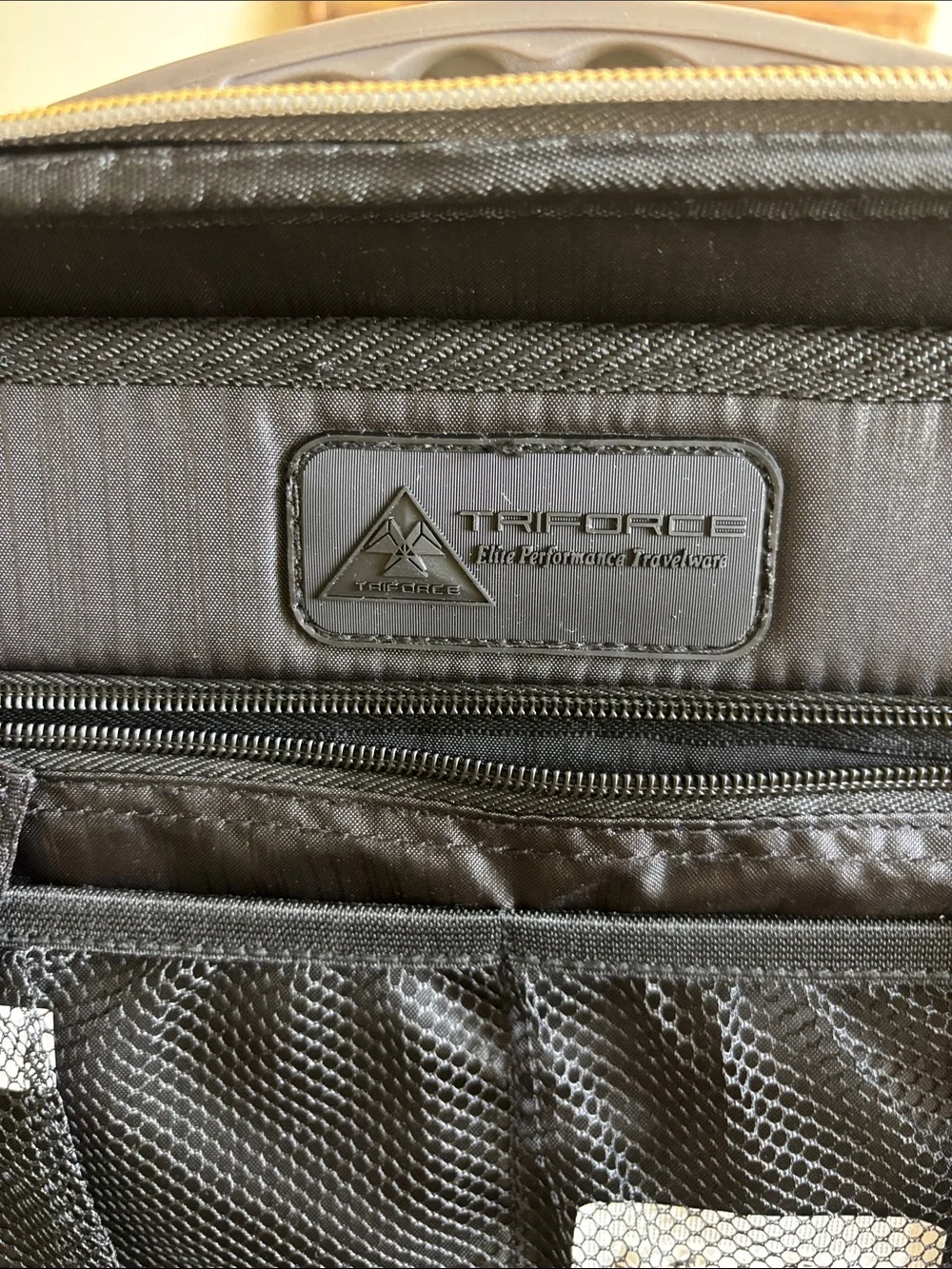 Metallic Gray Quilted Cosmetic Case with Gold Accents
